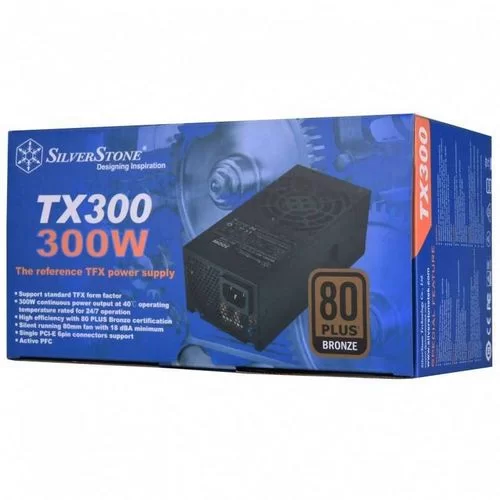 ספק כוח SilverStone TX300 80 Plus Bronze 300W