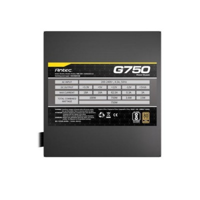 ספק כוח Antec G750 0-761345-20035-6 לא מודולרי 80 Plus Gold 12V:750W.. ספק כוח Antec G750 0-761345-20035-6 לא מודולרי 80 Plus Gold 12V:750W..