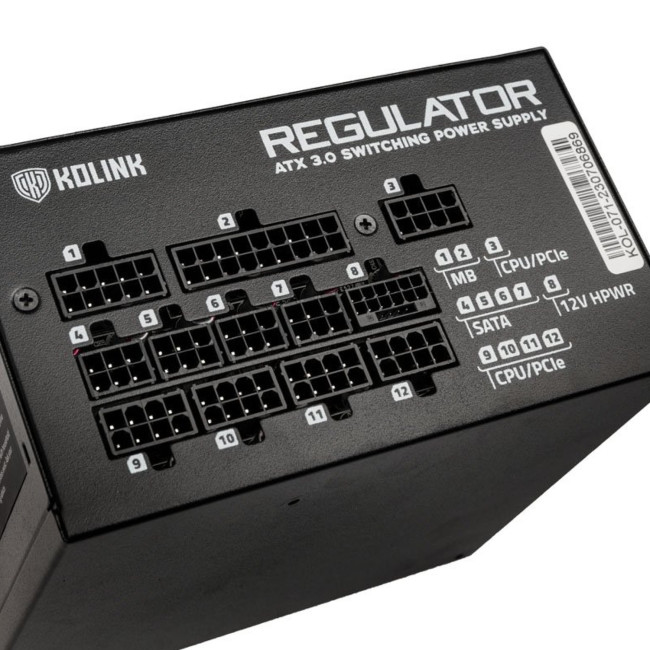 Блок Питания Kolink Regulator 1000W (ATX 3.0) 80 Plus Gold KL-R1000FG 80 Plus