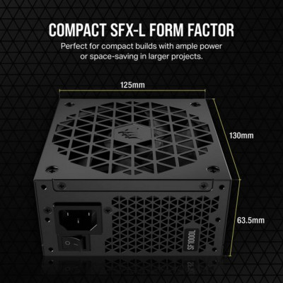 Блок Питания Corsair SF-L Series SF1000L CP-9020246-EU מודולרי מלא 12V:1000W Блок Питания Corsair SF-L Series SF1000L CP-9020246-EU מודולרי מלא 12V:1000W