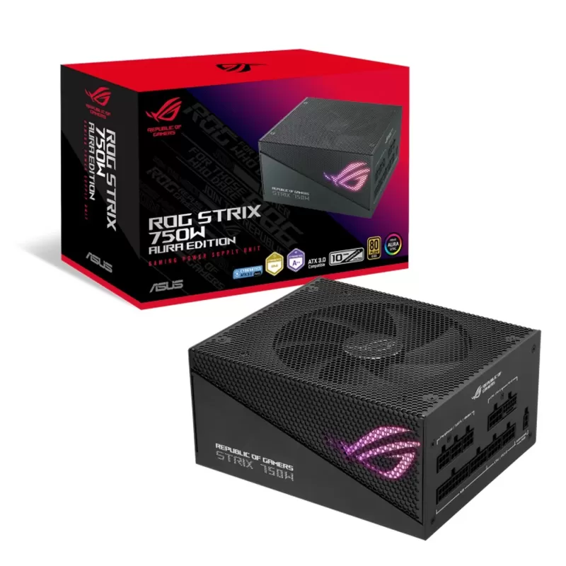 Блок Питания Asus ROG STRIX 750W Gold Aura Edition 90YE00P3-B0WA00 Полностью Модулярный 80 Plus Gold ATX12V Блок Питания Asus ROG STRIX 750W Gold Aura Edition 90YE00P3-B0WA00 Полностью Модулярный 80 Plus Gold ATX12V