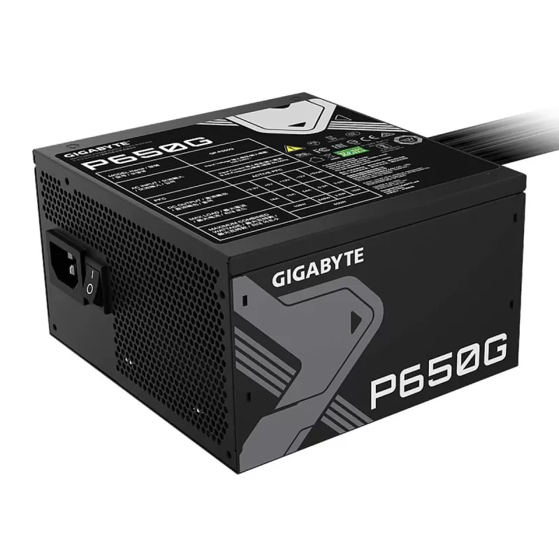 Power Supply Gigabyte P650G GP-P650G Non modular 80 Plus Gold 650W - official importer