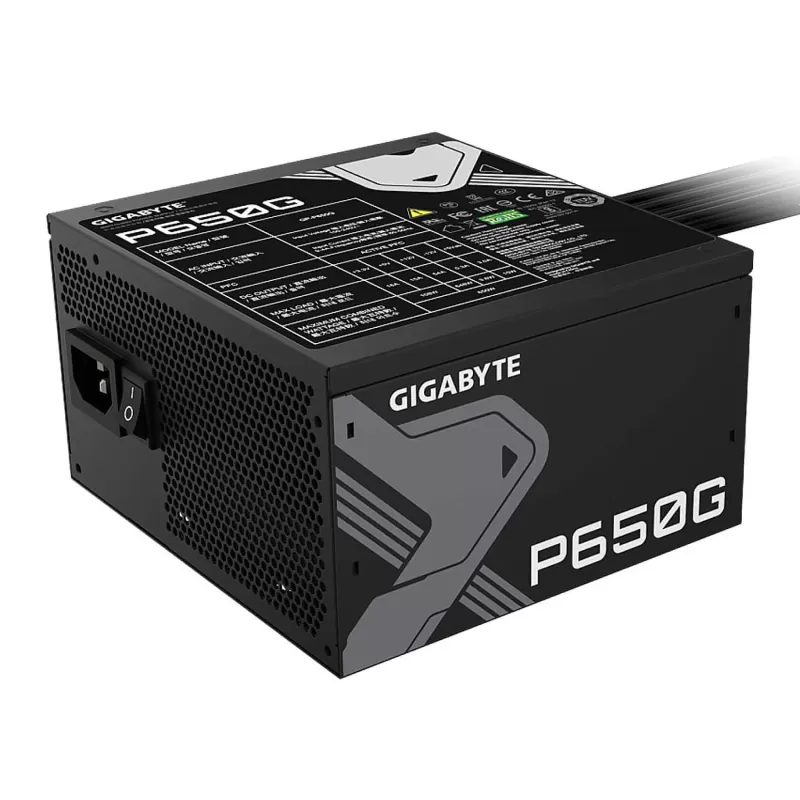 Power Supply Gigabyte P650G GP-P650G Non modular 80 Plus Gold 650W - official importer