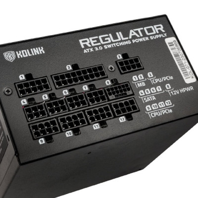 Блок Питания Kolink Regulator 1200W (ATX 3.0) 80 Plus Gold KL-R1200FG 80 Plus Блок Питания Kolink Regulator 1200W (ATX 3.0) 80 Plus Gold KL-R1200FG 80 Plus