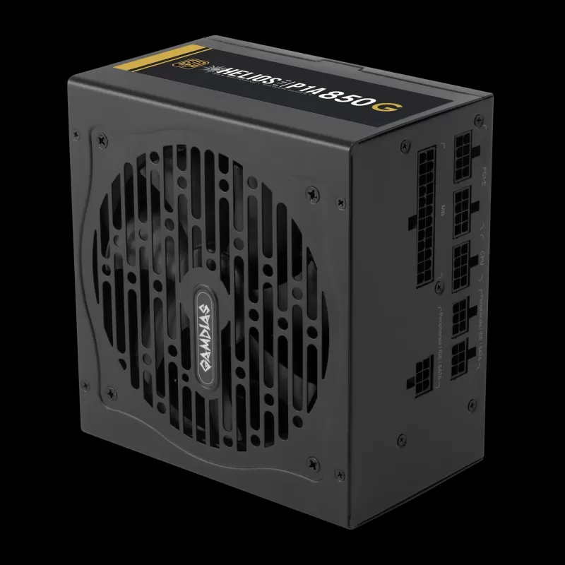 Блок Питания Gamdias HELIOS P1A-850G Fully Modular HELIOS P1A-850G Полностью Модулярный 80 Plus Gold 12V:850W ATX12V v2.52