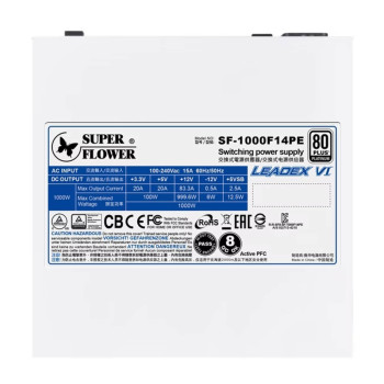Блок Питания Super Flower Leadex VI PRO 1000W PCIe 5.1 Platinum белый