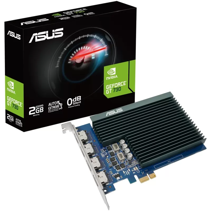 ВидеоКарта Asus GeForce GT 730 2GB GDDR5 4x HDMI GT730-4H-SL-2GD5 90YV0H20-M0NA00