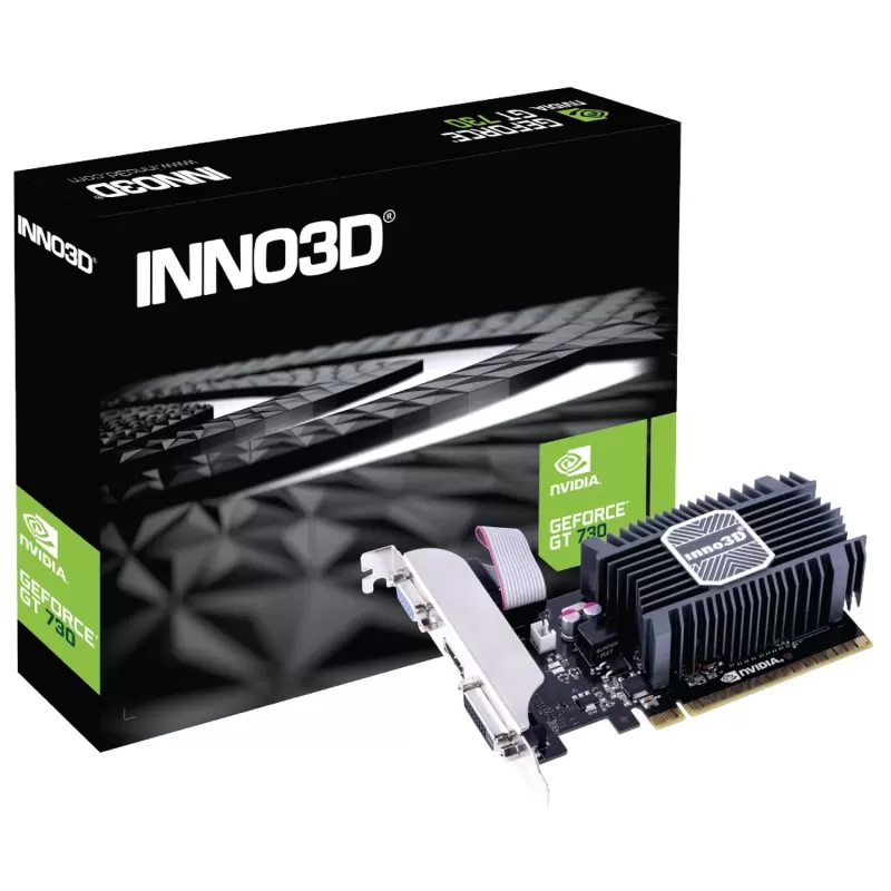 ВидеоКарта Inno3D GT 730 2GB SDDR3 LP N730-1SDV-E3BX