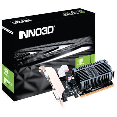 Video Card Inno3D GT 710 2GB SDDR3 LP N710-1SDV-E3BX Video Card Inno3D GT 710 2GB SDDR3 LP N710-1SDV-E3BX