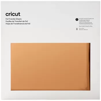גיליונות פויל להעברה Cricut Foil Transfer Sheets 8 Pack 30.5x30.5cm זהב ורוד 2008720