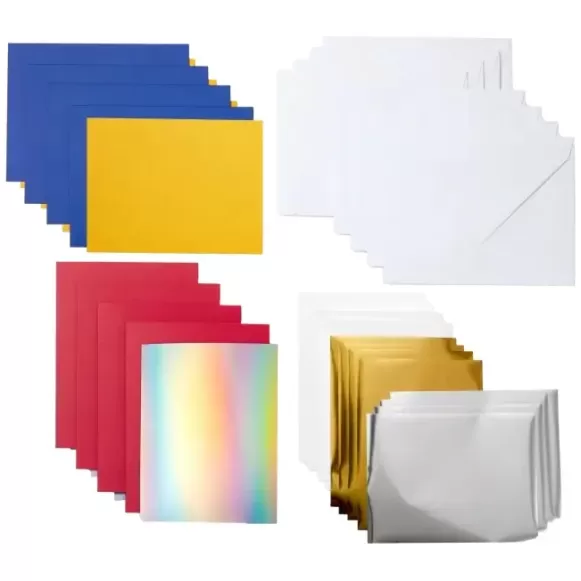 כרטיסי ברכה למכונת חיתוך Cricut Joy Foil Transfer Insert Cards Celebration Sampler A2 2009202