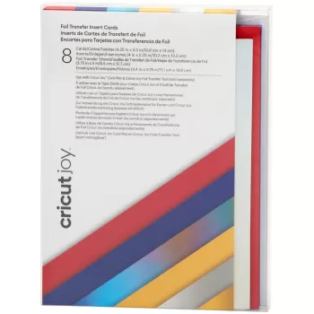 כרטיסי ברכה למכונת חיתוך Cricut Joy Foil Transfer Insert Cards Celebration Sampler A2 2009202