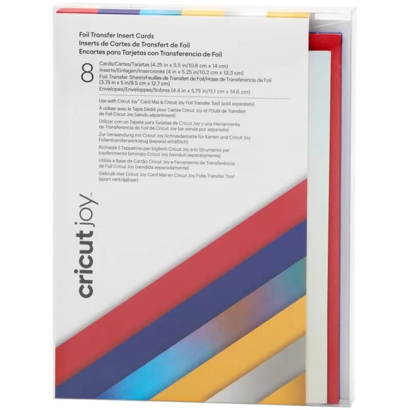 כרטיסי ברכה למכונת חיתוך Cricut Joy Foil Transfer Insert Cards Celebration Sampler A2 2009202