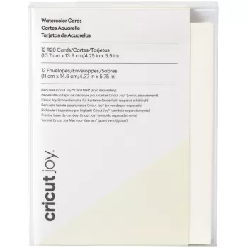 כרטיסי ברכה לצבעי מים Cricut Joy Watercolor Cards R20 12 ct 2009984