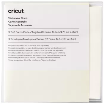 כרטיסי ברכה לצבעי מים Cricut Watercolor Cards S40 (12 ct) שנהב 2009986