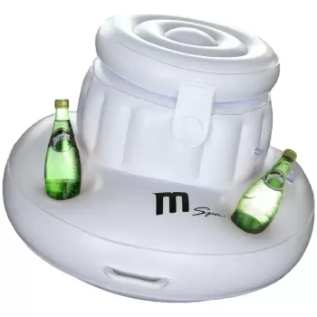 מחזיק מתנפח לכוסות וקרח MSpa Ice Box & Snack Holder B0301368N צבע לבן