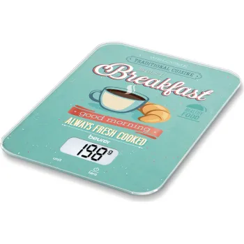 משקל מטבח דיגיטלי Beurer KS 19 Breakfast 70403 צבע כחול