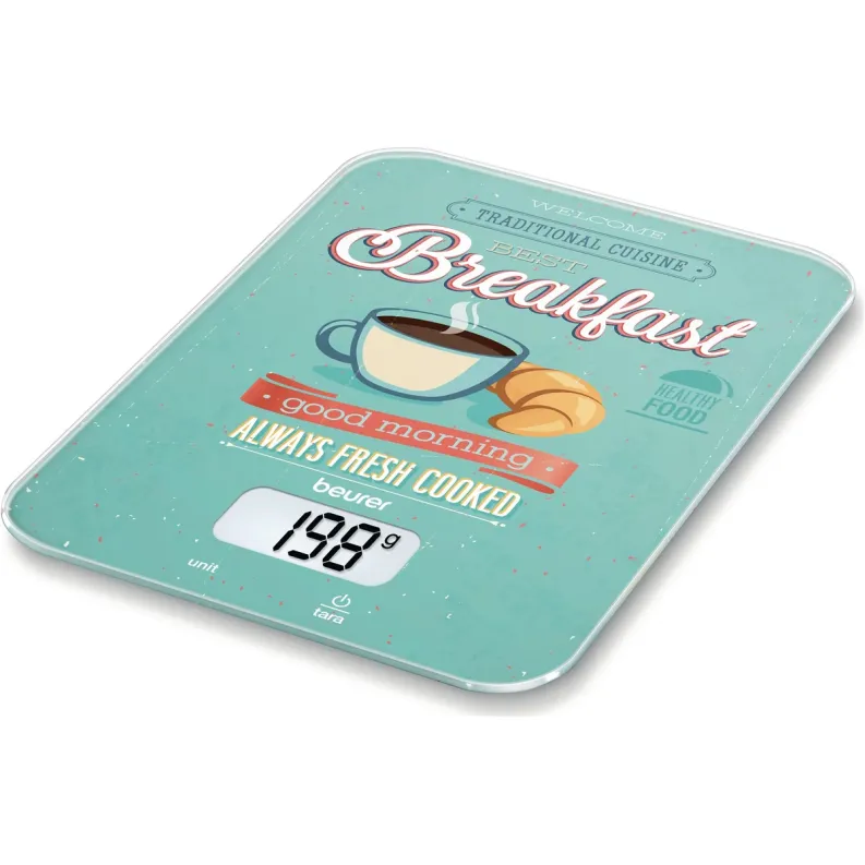 משקל מטבח דיגיטלי Beurer KS 19 Breakfast 70403 צבע כחול