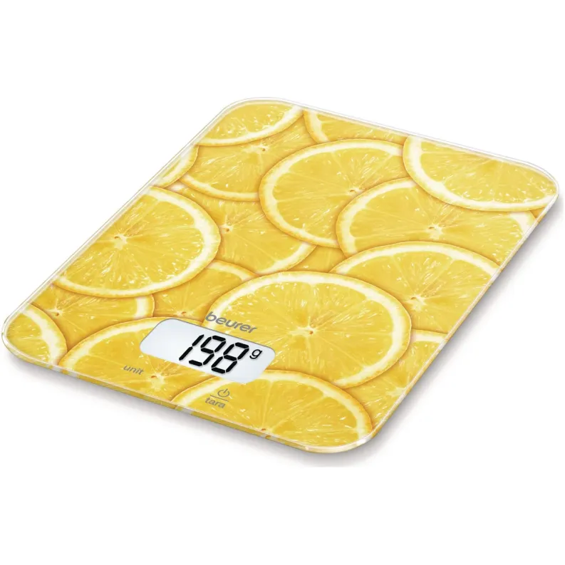 משקל מטבח דיגיטלי Beurer KS 19 Lemon 70407 צבע צהוב