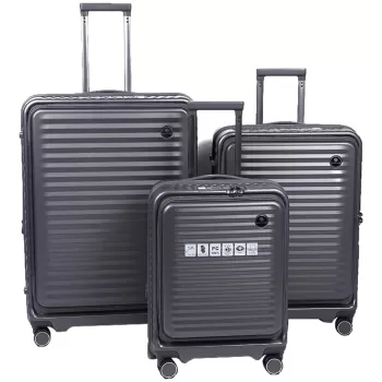 סט 3 מזוודות Miracase MLS500 אפור MLS500