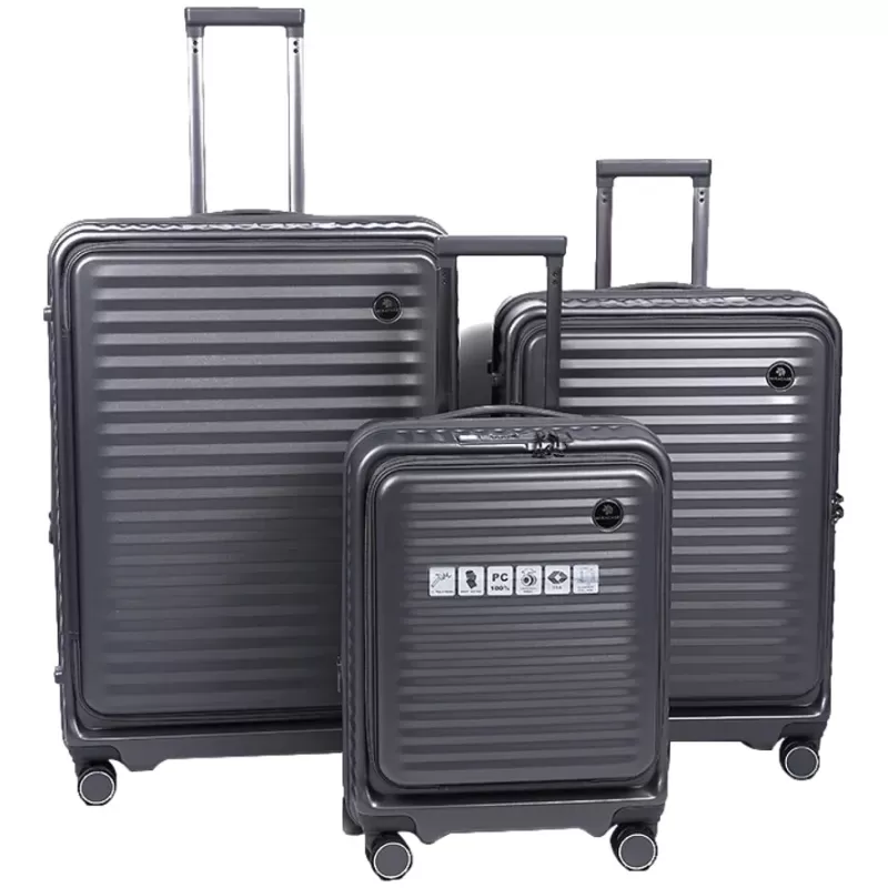 סט 3 מזוודות Miracase MLS500 אפור MLS500