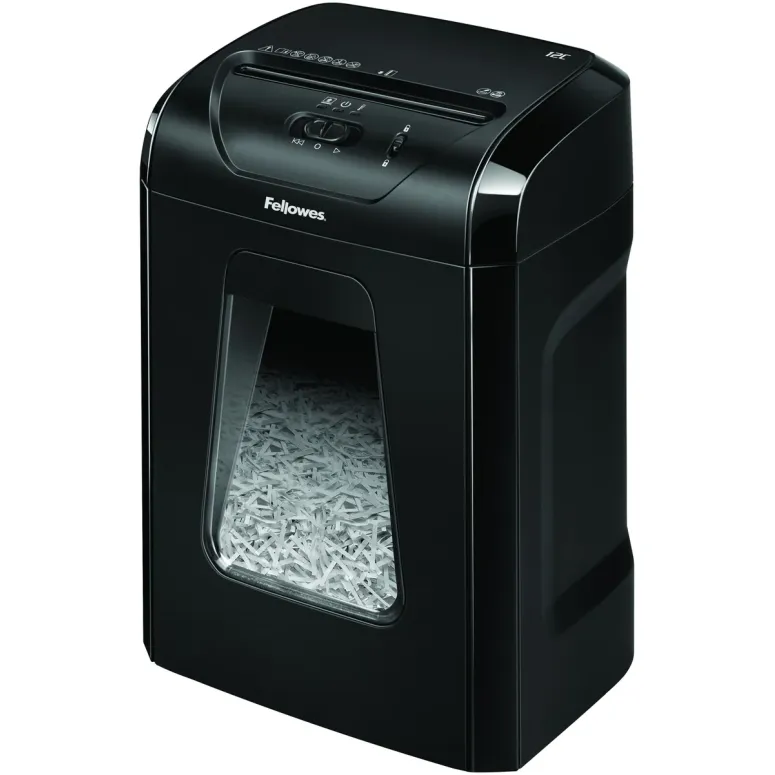 מגרסת נייר Fellowes Powershred 12C 7120101 צבע שחור מגרסת נייר Fellowes Powershred 12C 7120101 צבע שחור