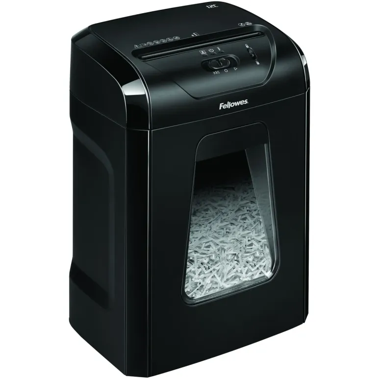 מגרסת נייר Fellowes Powershred 12C 7120101 צבע שחור מגרסת נייר Fellowes Powershred 12C 7120101 צבע שחור