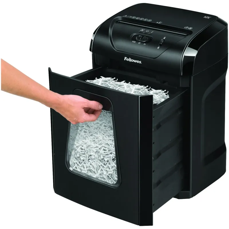 מגרסת נייר Fellowes Powershred 12C 7120101 צבע שחור מגרסת נייר Fellowes Powershred 12C 7120101 צבע שחור