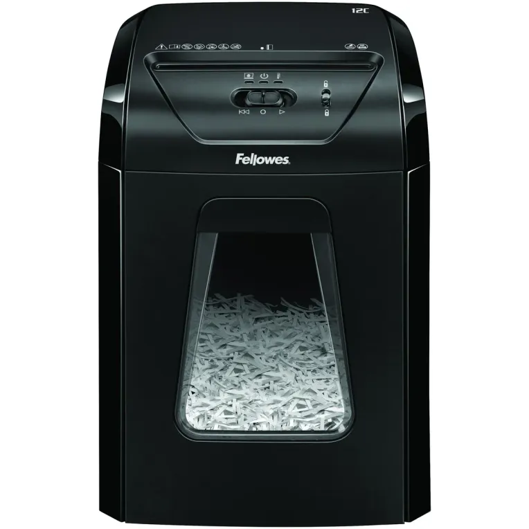 מגרסת נייר Fellowes Powershred 12C 7120101 צבע שחור מגרסת נייר Fellowes Powershred 12C 7120101 צבע שחור