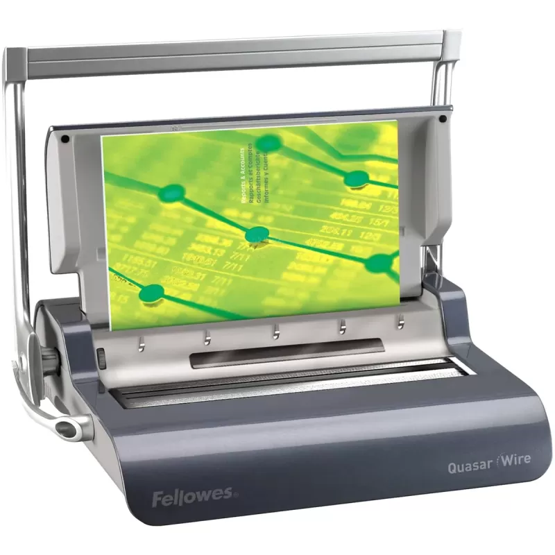 מכשיר כריכה Fellowes Quasar Wire 5224101 צבע אפור