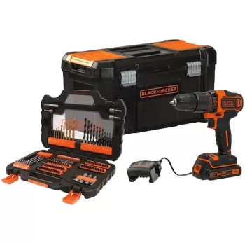 Black & Decker BDCHD18S1KA 18V + 104 Аксессуары BDCHD18S1KA-QW Black & Decker BDCHD18S1KA 18V + 104 Аксессуары BDCHD18S1KA-QW