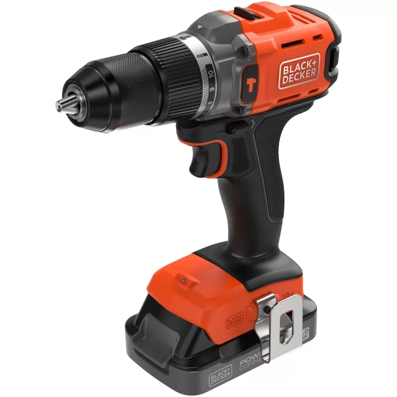 Black & Decker BCD383D1XC 18V 2.0Ah BCD383D1XC-QW Цвет:оранжевый