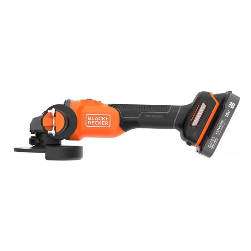Black & Decker BCG6L8D1S 18V Brushless 115mm + Батарея 2.0Ah BCG6L8D1S-QW