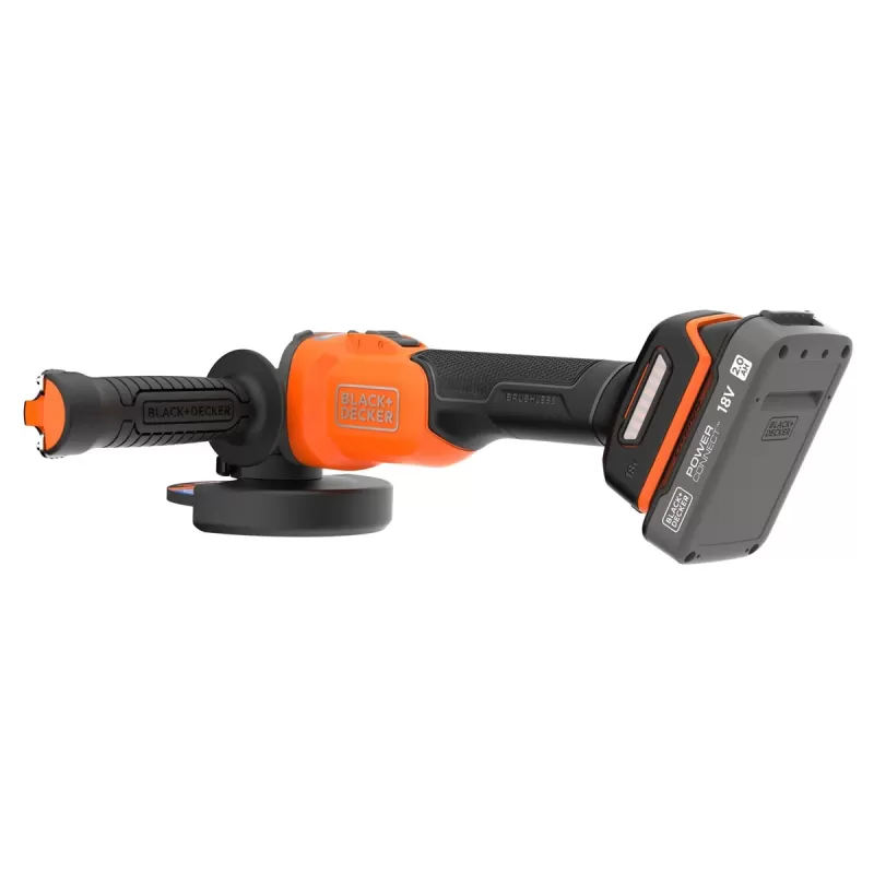 Black & Decker BCG6L8D1S 18V Brushless 115mm + Батарея 2.0Ah BCG6L8D1S-QW