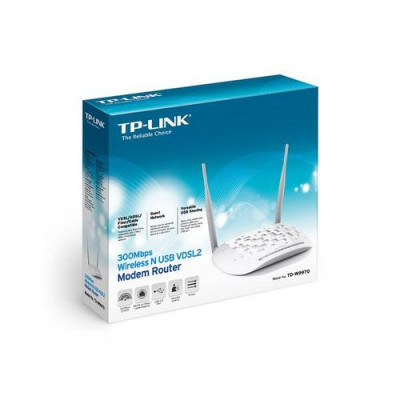300Mbps Wireless N USB VDSL / ADSL Router and Modem TP-Link TD-W9970.. 300Mbps Wireless N USB VDSL / ADSL Router and Modem TP-Link TD-W9970..