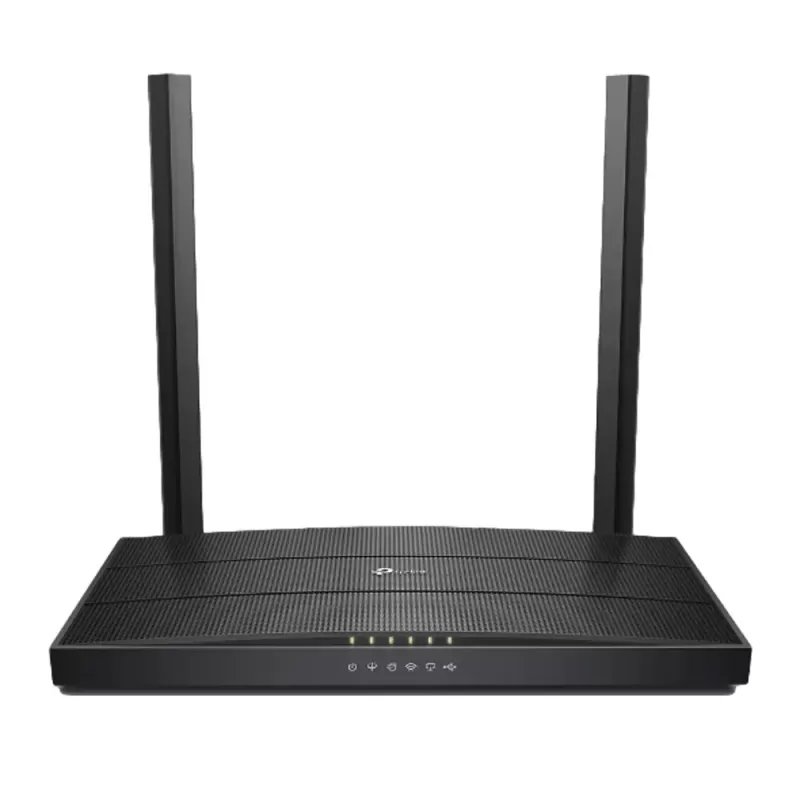 Wireless modem router TP-Link AC1200 MU-MIMO VDSL/ADSL Archer VR400 VR400 Color:black