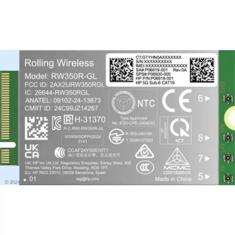 Модем HP 5G WWAN Solution B8BD4AA