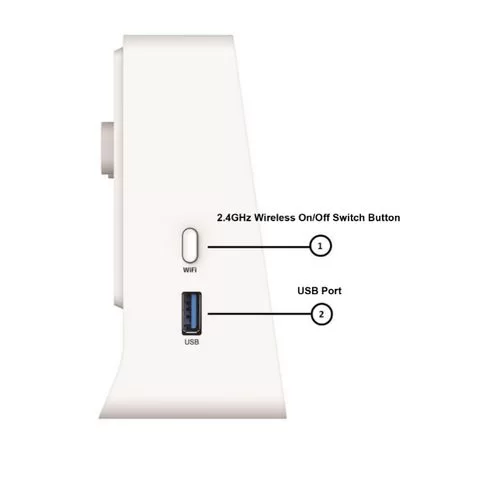 נתב אלחוטי + מודם VDSL2+ 300Mbps חיבור USB D-Link DSL-225/BBZ/B1E/XL
