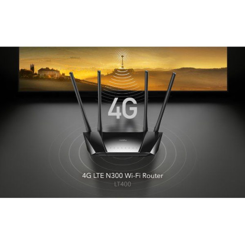 Wireless router with cellular modem CUDY 300 Mbps Wireless N 4G LTE Router,