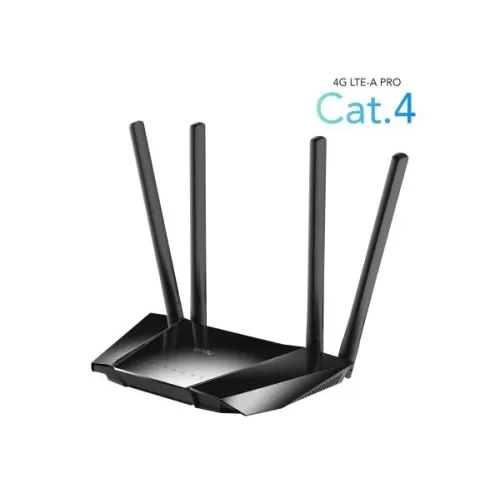 Беспроводной маршрутизатор с поддержкой SIM-карты (модем) CUDY 300 Mbps Wireless N 4G LTE Router, Model: LT400 LT400_EU-IL Цвет:чёрный