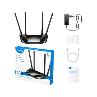 Беспроводной маршрутизатор с поддержкой SIM-карты (модем) CUDY 300 Mbps Беспроводной маршрутизатор с поддержкой SIM-карты (модем) CUDY 300 Mbps