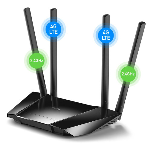 Wireless router with cellular modem CUDY 300 Mbps Wireless N 4G LTE Router,