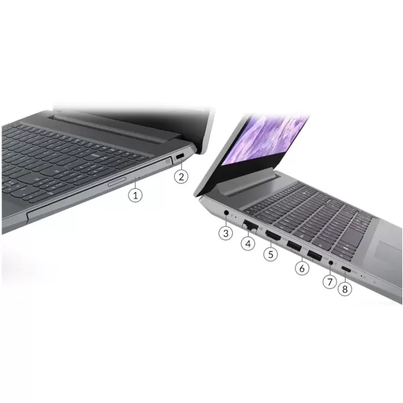 Ноутбук Lenovo IDEAPAD L3-15IML 81Y3007XIV Intel Core i5-10210U 15.6" FHD IPS 8GB SSD:512GB Цвет:серый