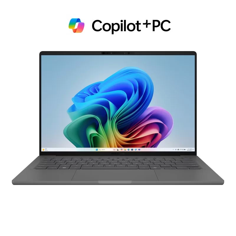 Ноутбук Asus Zenbook A14 UX3407QA серый UX3407QA-QD464X 14" OLED 32GB Qualcomm Adreno SSD:1TB Windows 11 Pro