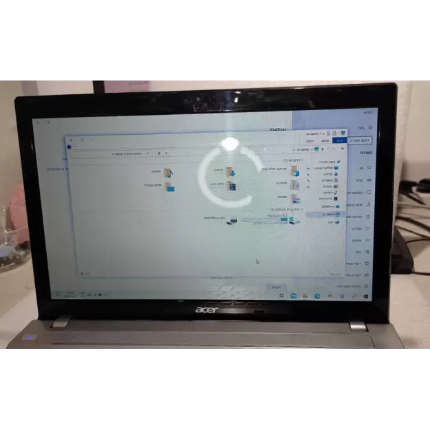 מחשב נייד מחודש Acer Aspire V3-571 Intel Core i5-3210M 15.6" HD Glare 8GB SSD:240GB Windows 10 צבע שחור