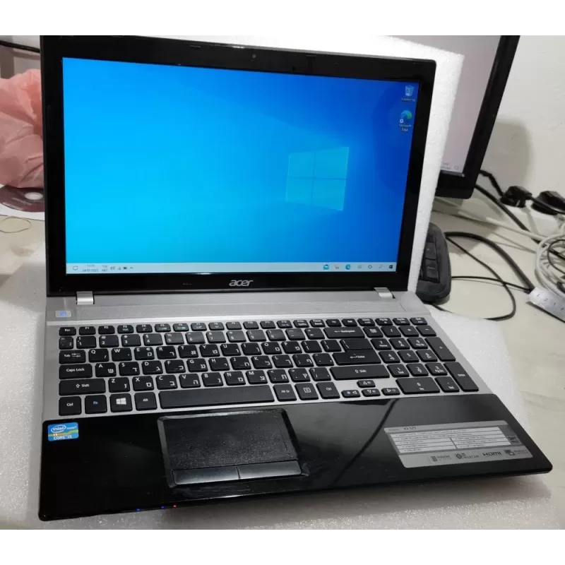 מחשב נייד מחודש Acer Aspire V3-571 Intel Core i5-3210M 15.6" HD Glare 8GB SSD:240GB Windows 10 צבע שחור