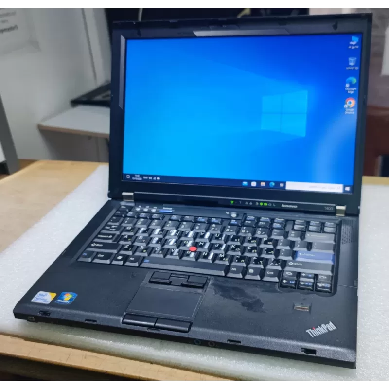 מחשב נייד מחודש Lenovo Thinkpad T400 Intel Core2 Duo P8400 14.1" WXGA+ 4GB SSD:120GB Windows 10 צבע שחור מחשב נייד מחודש Lenovo Thinkpad T400 Intel Core2 Duo P8400 14.1" WXGA+ 4GB SSD:120GB Windows 10 צבע שחור