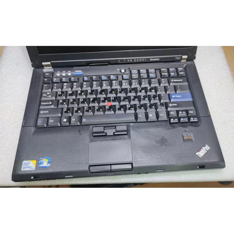 מחשב נייד מחודש Lenovo Thinkpad T400 Intel Core2 Duo P8400 14.1" WXGA+ 4GB SSD:120GB Windows 10 צבע שחור מחשב נייד מחודש Lenovo Thinkpad T400 Intel Core2 Duo P8400 14.1" WXGA+ 4GB SSD:120GB Windows 10 צבע שחור