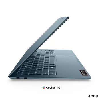 מחשב נייד Lenovo Yoga Slim 7 14AGP11 כחול 83QS0041IV AMD Ryzen AI 7 445 14" TOUCH 2.8K OLED 32GB SSD:1TB Windows 11 Pro