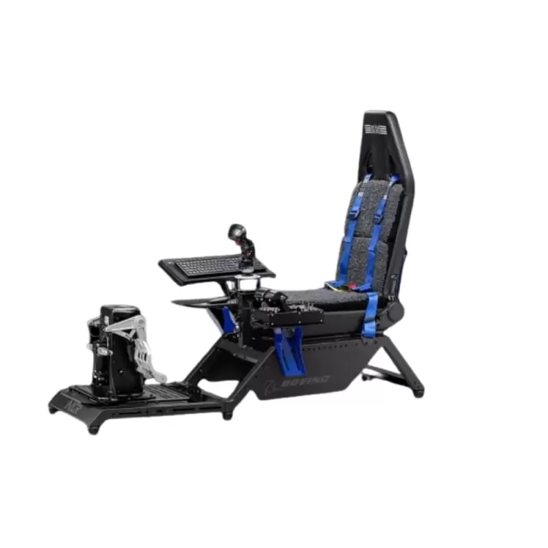 קוקפיט סימולטור Next-Level Flight Simulator Boeing Commercial Edition צבע שחור, כחול